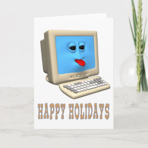 HAPPY HOLIDAYS  COMPUTER GREETING GIFTS HOLIDAY CARD
