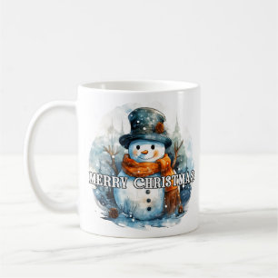 Happy Holidays Cosy Little Snowman Coffee Mug