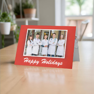 Happy Holidays Custom Photo Corporate Holiday Card