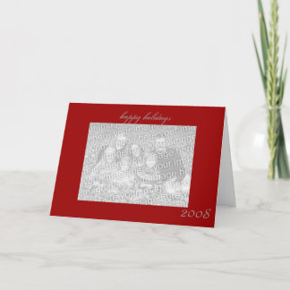 happy holidays custom photo greeting card