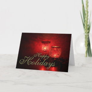 Happy Holidays Customisable Card Blank Inside
