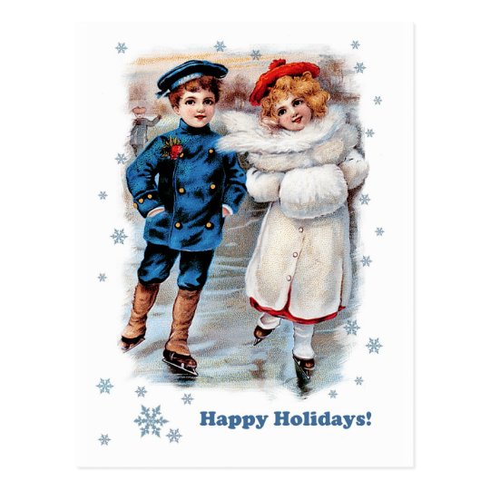 Happy Holidays. Customisable Christmas Postcards