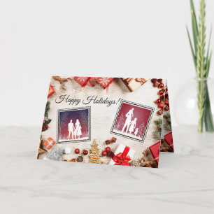 Happy Holidays Customisable Greeting Card