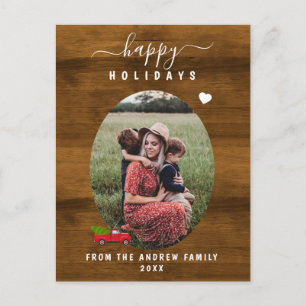  Happy Holidays customised photo  Holiday Postcard