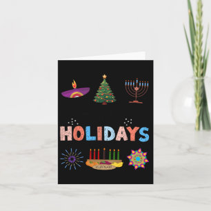 Happy Holidays Diwali Kwanzaa Hanukkah Christmas Card