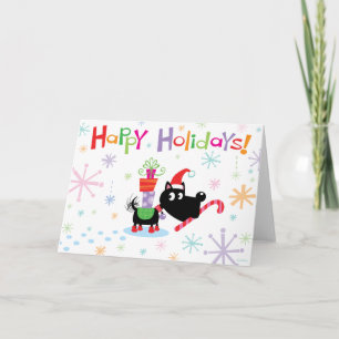 Happy Holidays! dog card