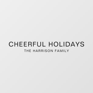 Happy Holidays Elegant Minimal Modern Christmas
