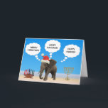 Happy Holidays Elephant Holiday Card<br><div class="desc">Elephant never forgets happy holidays</div>