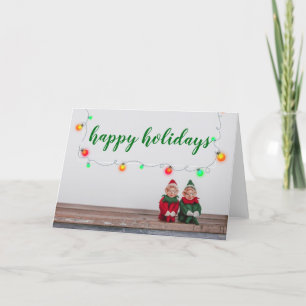 Happy Holidays Elves Card
