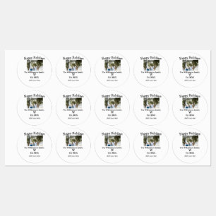 Happy holidays family photo renuion name letter ye