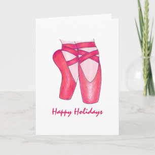 Happy Holidays Favourite Dance Teacher Ballet Card