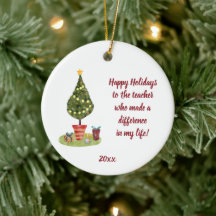 Happy Holidays Favourite Teacher