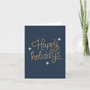 Happy Holidays Floded Card