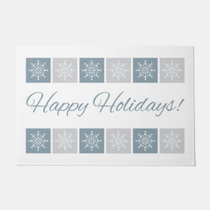 “Happy Holidays” floor mat