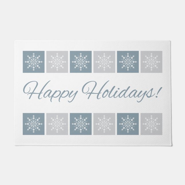“Happy Holidays” floor mat (Front)