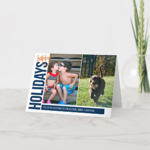 Happy Holidays for you x2 Holiday Card