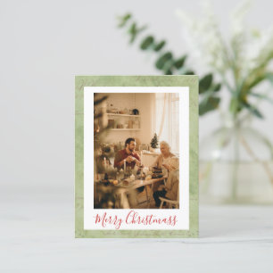 Happy Holidays Framed Photo Merry Christmas Postcard