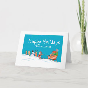 Happy Holidays from all of us - Teamwork Holiday Card