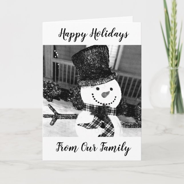 ***HAPPY HOLIDAYS*** FROM OUR FAMILY TO YOURS HOLIDAY CARD (Front)