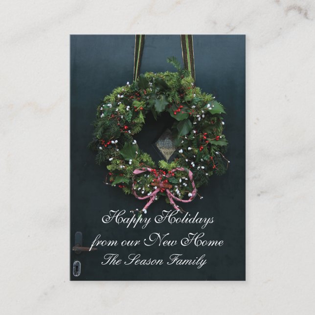 Happy Holidays from our new home Enclosure Card (Front)