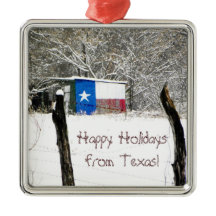 Happy Holidays from Texas ornament