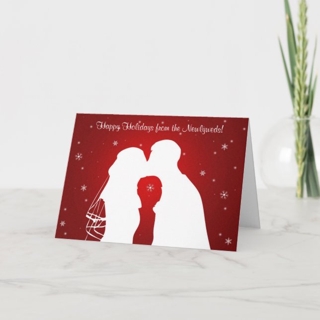 Happy Holidays from the Newlyweds! Holiday Card (Front)