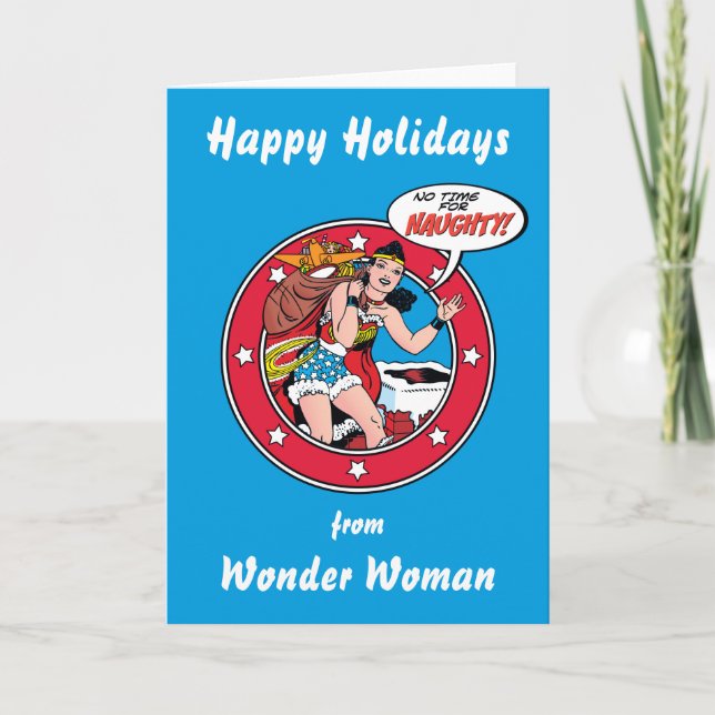 Happy Holidays From Wonder Woman Holiday Card (Front)
