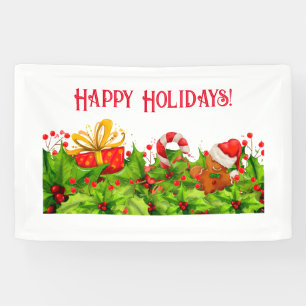 Happy Holidays Fun Christmas Banner