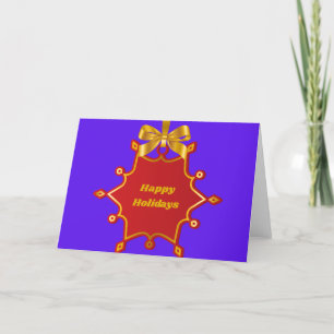 Happy Holidays Gift Tag Greeting Card