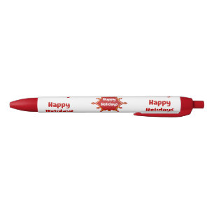 Happy Holidays Gift Tag Writing Pen