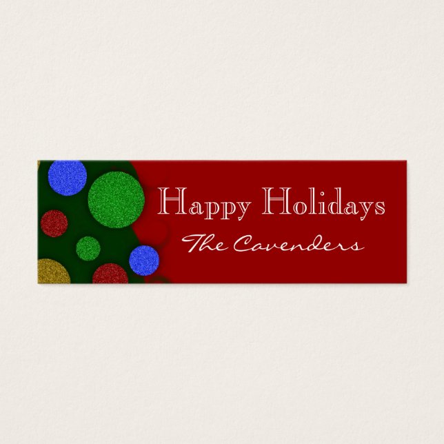Happy Holidays Gift Tags (Front)