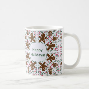 Happy Holidays Gingerbread Mug