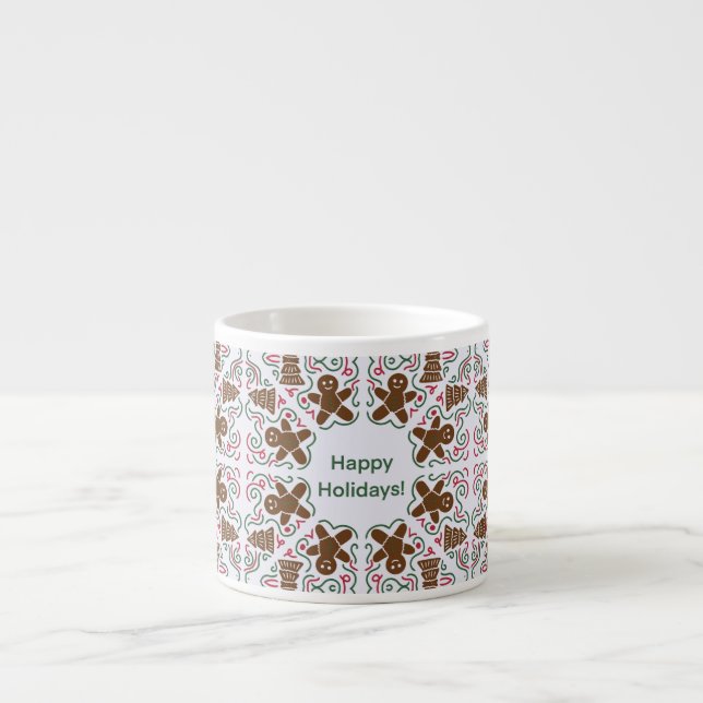 Happy Holidays Gingerbread Mug (Front)