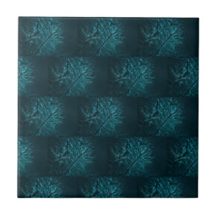 Happy Holidays Green Pine Fir Tree Ceramic Tile
