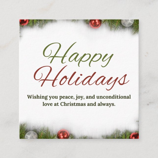 Happy Holidays Greeting Card (Front)