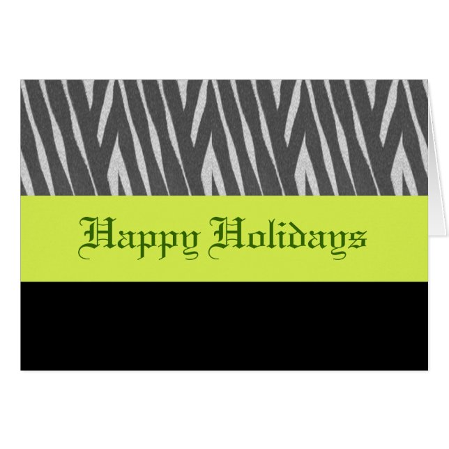 Happy holidays greeting card. (Front Horizontal)
