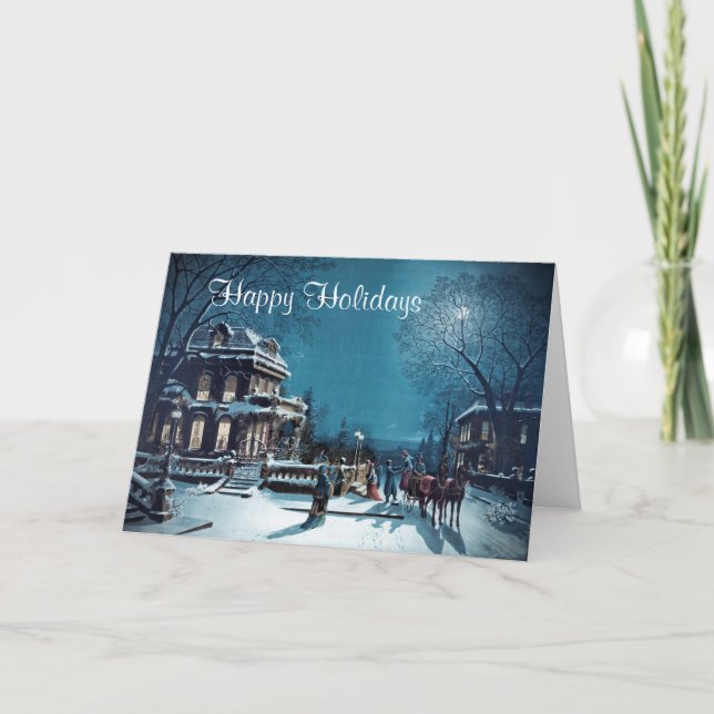 Happy Holidays greeting card (Front)