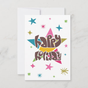 Happy holidays greetings. card