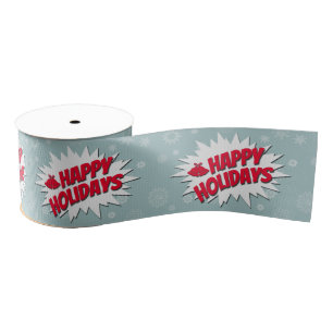 Happy Holidays Grosgrain Ribbon