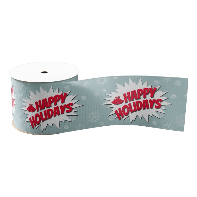 Happy Holidays Grosgrain Ribbon (Spool)