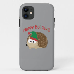 Happy Holidays! Hedgehog Elf iPhone 11 Case