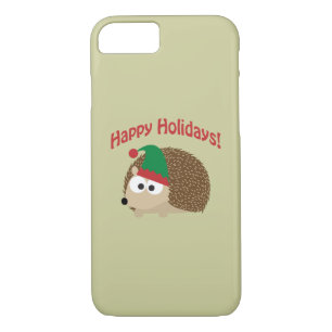 Happy Holidays! Hedgehog Elf iPhone 8/7 Case