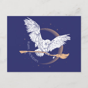 Happy Holidays Hedwig Delivery Holiday Postcard