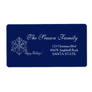 Happy Holidays Holiday Address Label