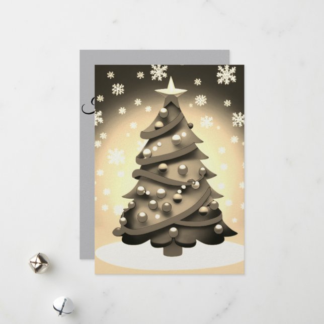 Happy holidays  holiday card (Front/Back In Situ)