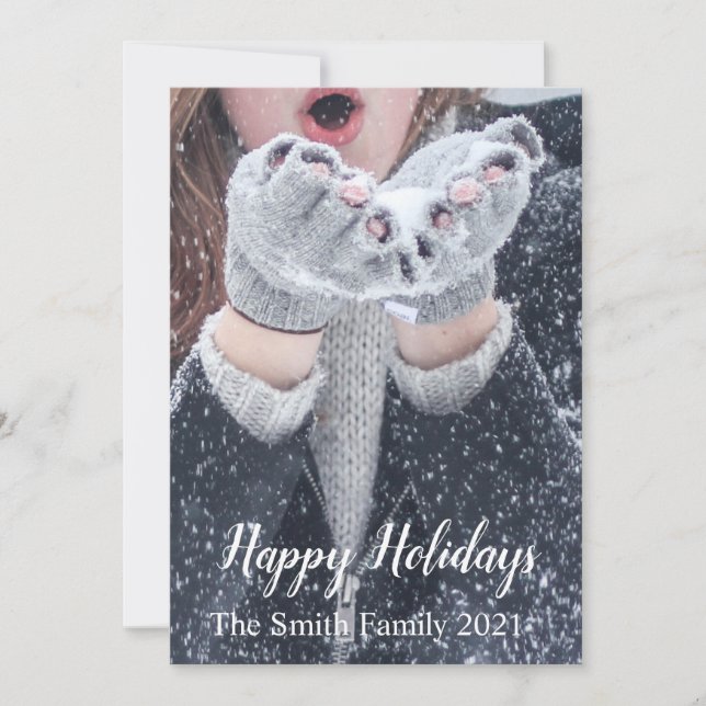 Happy Holidays Holiday Card (Front)