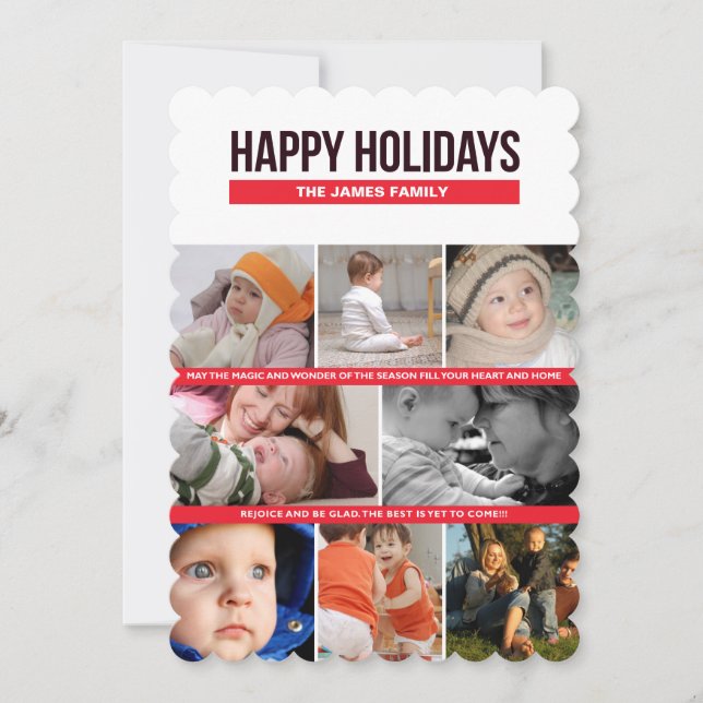 happy holidays holiday card (Front)