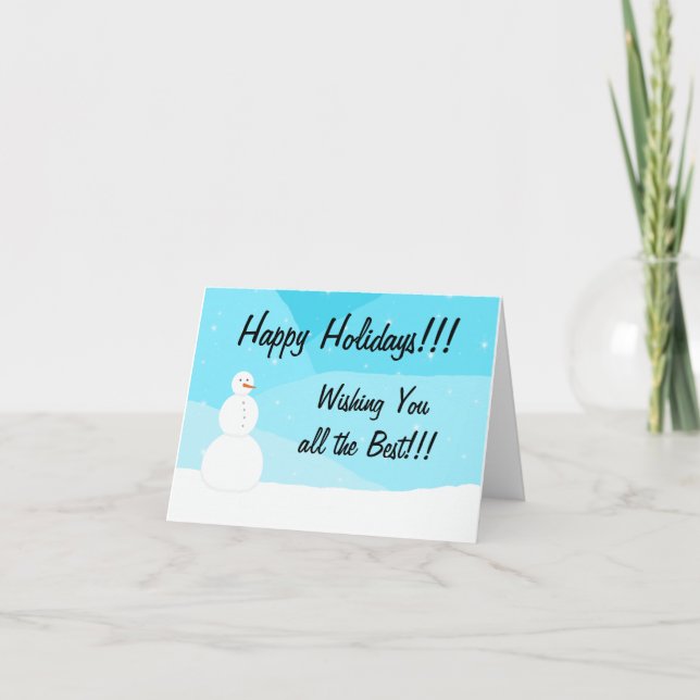 Happy Holidays Holiday Card (Front)