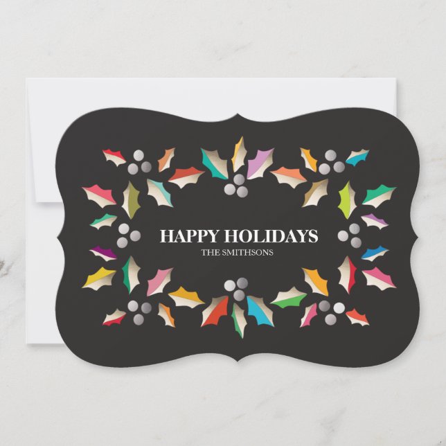 HAPPY HOLIDAYS HOLIDAY CARD (Front)