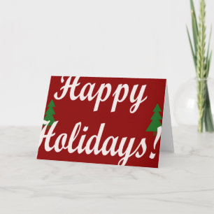 Happy Holidays Holiday Card